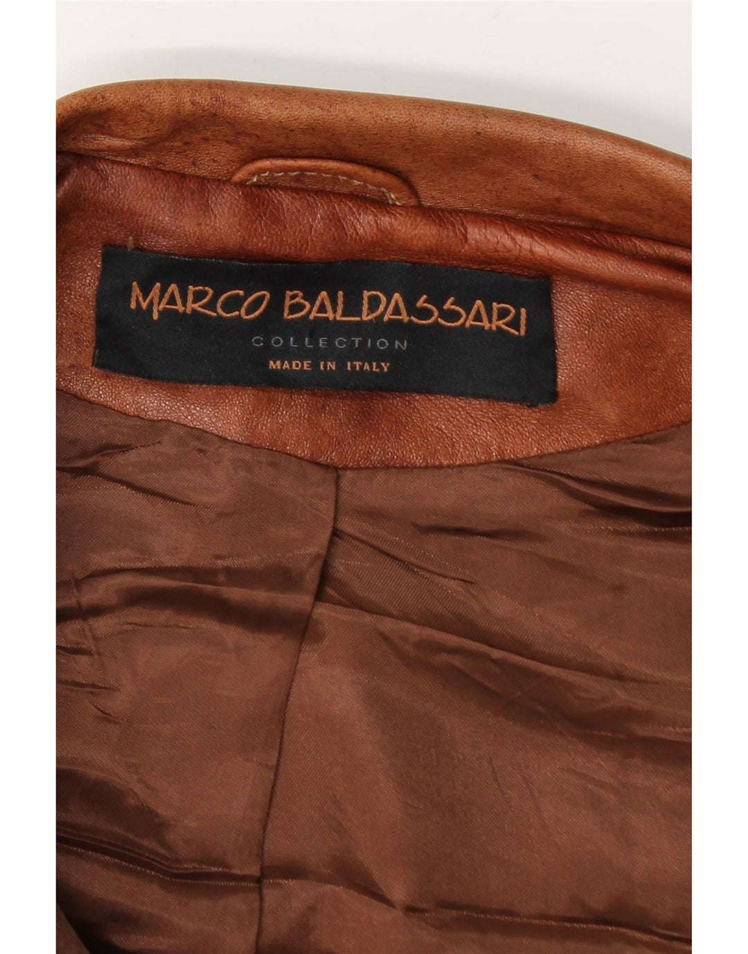 MARCO BALDASSARI Jachetă din piele pentru bărbați UK 42 XL maro