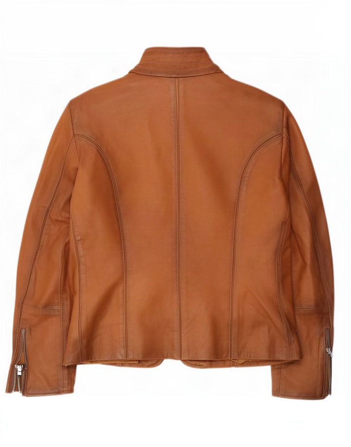 Geacă de piele vintage pentru femei IT 48 XL maro