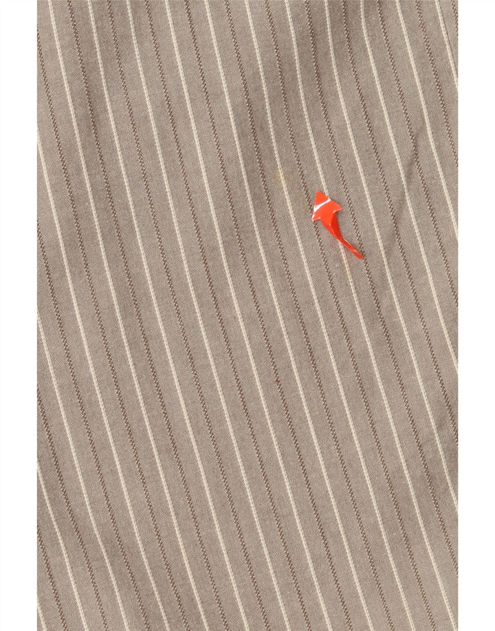 DOCKERS Pantaloni Capri pentru femei US 10 Large W30 L22 Bumbac cu dungi gri