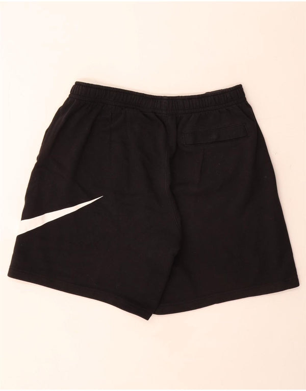 Pantaloni scurți sport grafic NIKE pentru bărbați, mari, negru, bumbac