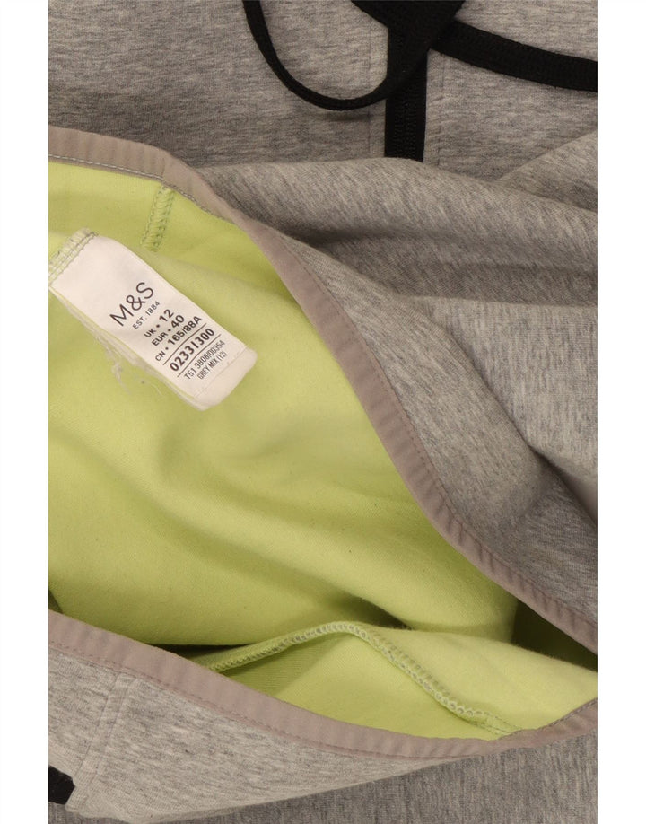 Pulover pentru femei Marks & Spencer, cu fermoar, bumbac, gri mediu