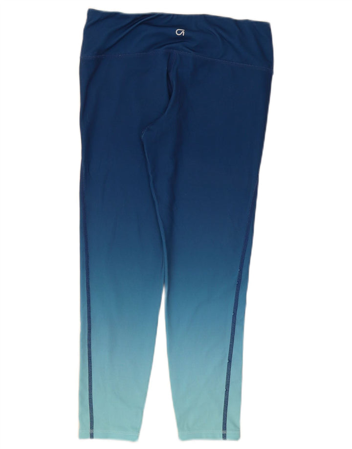 Leggings crop pentru femei Gap UK 10 Small Blue Colorblock Poliester