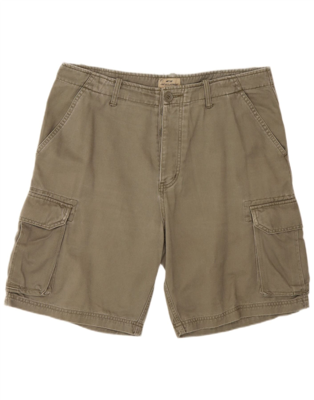 Pantaloni scurti cargo Jack & Jones pentru bărbați, mari W34, bumbac kaki