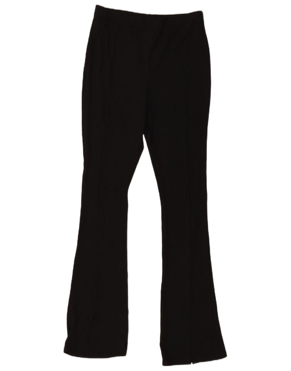 Topshop Pantaloni casual Flare pentru femei UK 14 Large W32 L33 Poliester negru