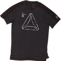 REEBOK Mens Graphic T-Shirt Top Medium Black Polyester Vintage Reebok and Second-Hand Reebok from Messina Hembry 