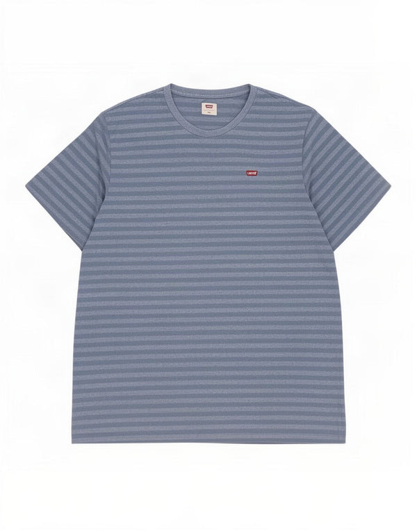 Tricou pentru bărbați Levi's Top 2XL Blue Pinstripe Bumbac