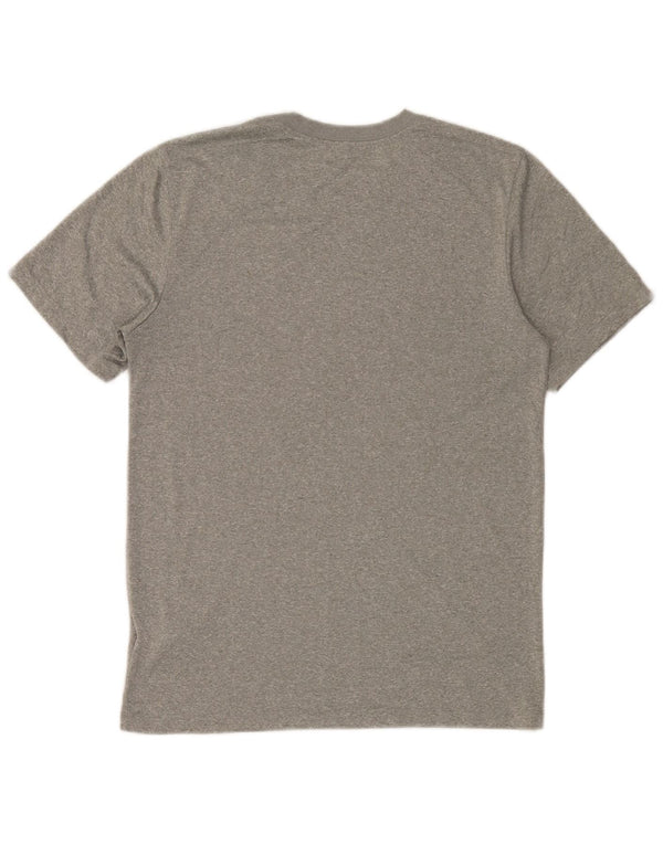 Tricou Nike Dri Fit pentru bărbați Top mic, gri, poliester cu pături