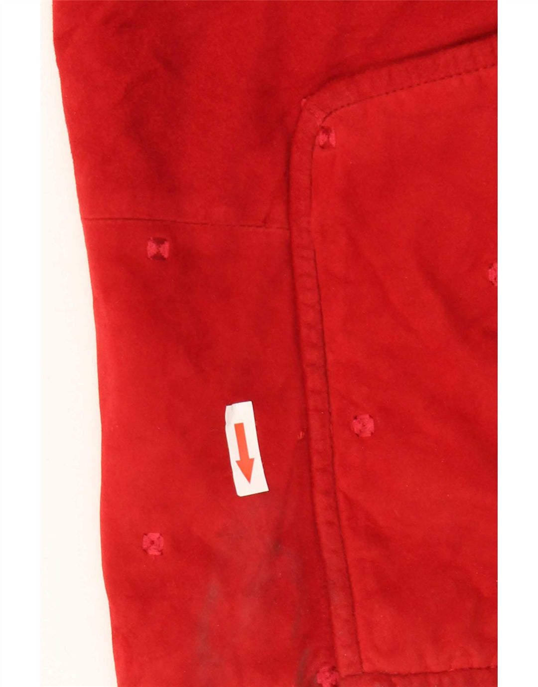 Jachetă de piele intoarsă pentru femei NVSCO UK 18 XL, piele roșie