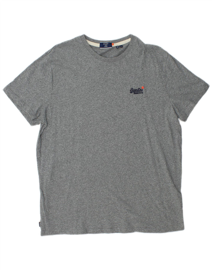 Tricou Superdry pentru bărbați Top 2XL, bumbac cu pete gri