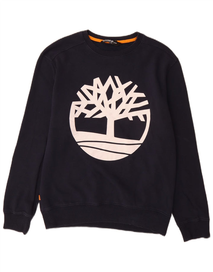 Pulover pentru bărbați Timberland Graphic Regular Fit, bleumarin mediu