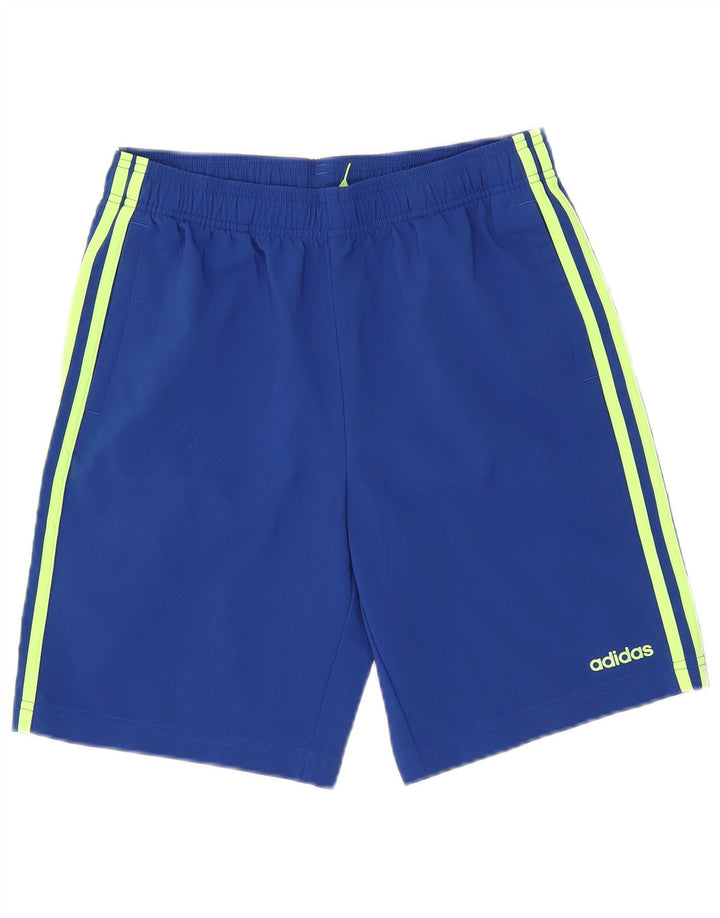 Pantaloni scurți sport adidas băieți 15-16 ani poliester albastru
