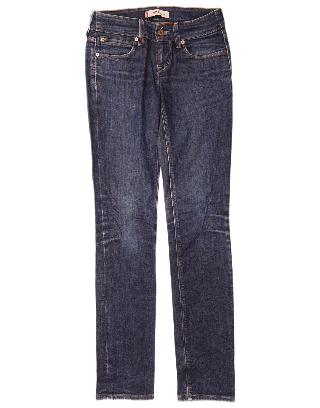 Blugi Levi's 571 Slim pentru femei W27 L34 Bumbac albastru