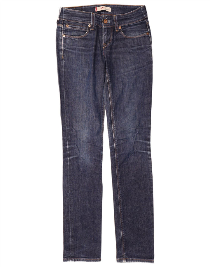Blugi Levi's 571 Slim pentru femei W27 L34 Bumbac albastru