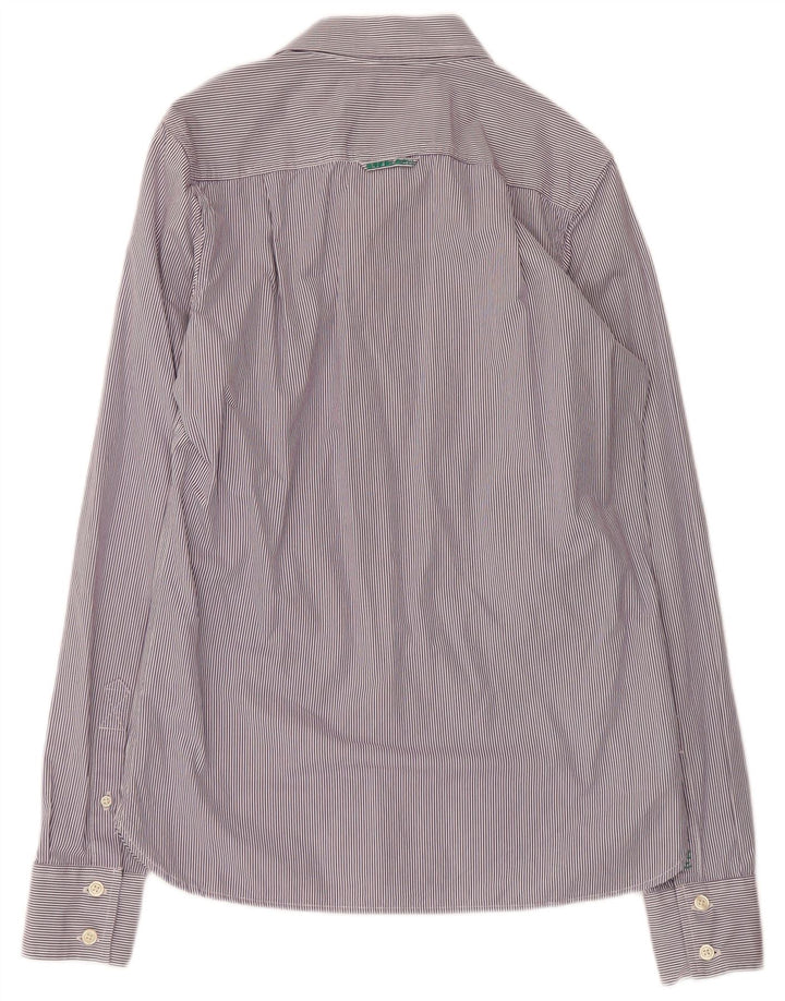 Cămașă pentru bărbați SUPERDRY, bumbac cu dungi violet mediu