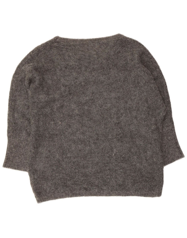 Pulover pentru femei Henry Cottons, cu gât de barcă, cu o formă lejeră, UK 14, Gri mediu