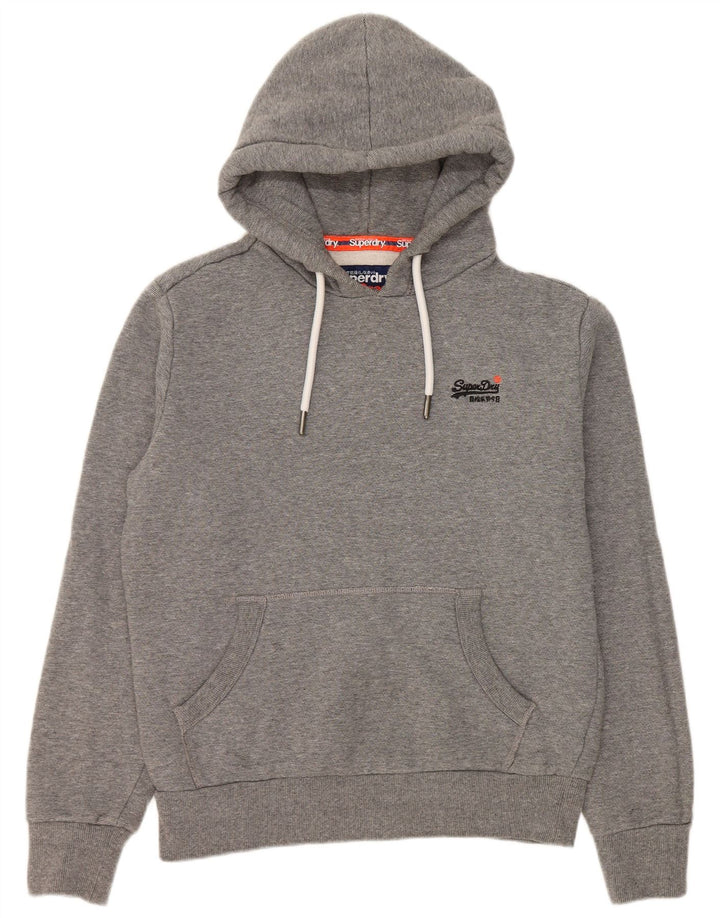 Pulover Superdry pentru bărbați, bumbac, gri mediu