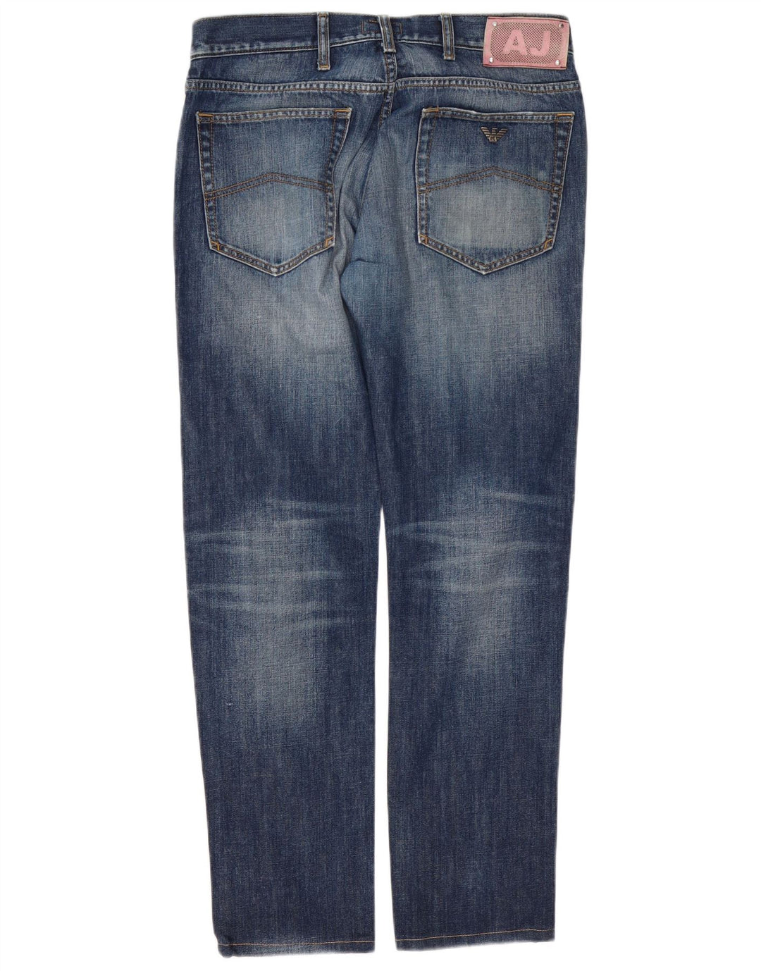 Blugi slim pentru bărbați Armani Distressed W34 L30 Bumbac albastru