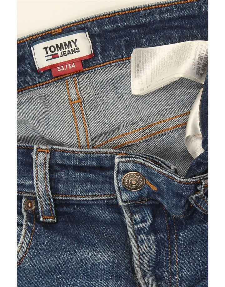 Blugi drepti pentru bărbați Tommy Hilfiger W33 L34 Bumbac albastru