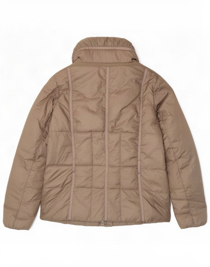Geox Womens Respira Padded Jacket UK 12 Medium Khaki Polyester
