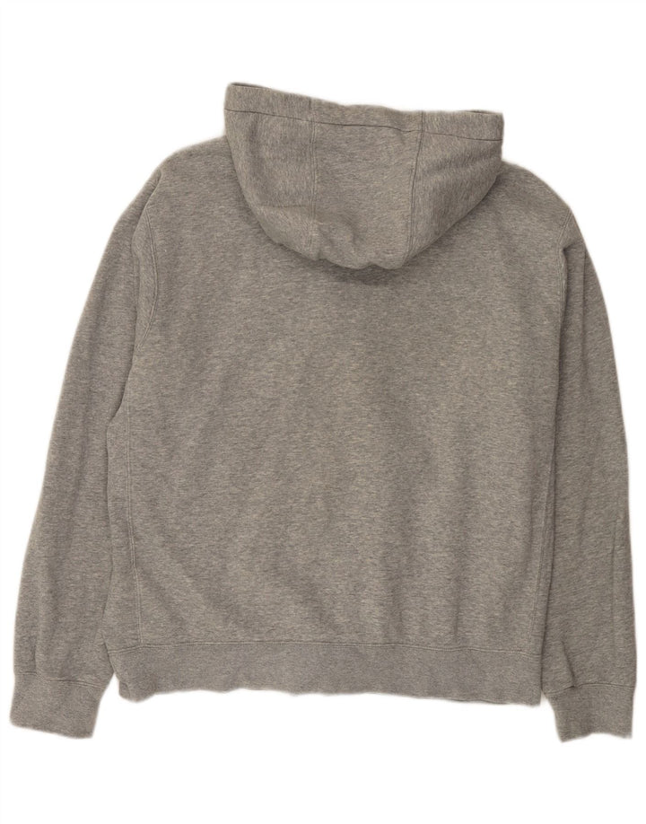 Pulover Nike pentru bărbați, cu fermoar, bumbac cu pete, gri mediu