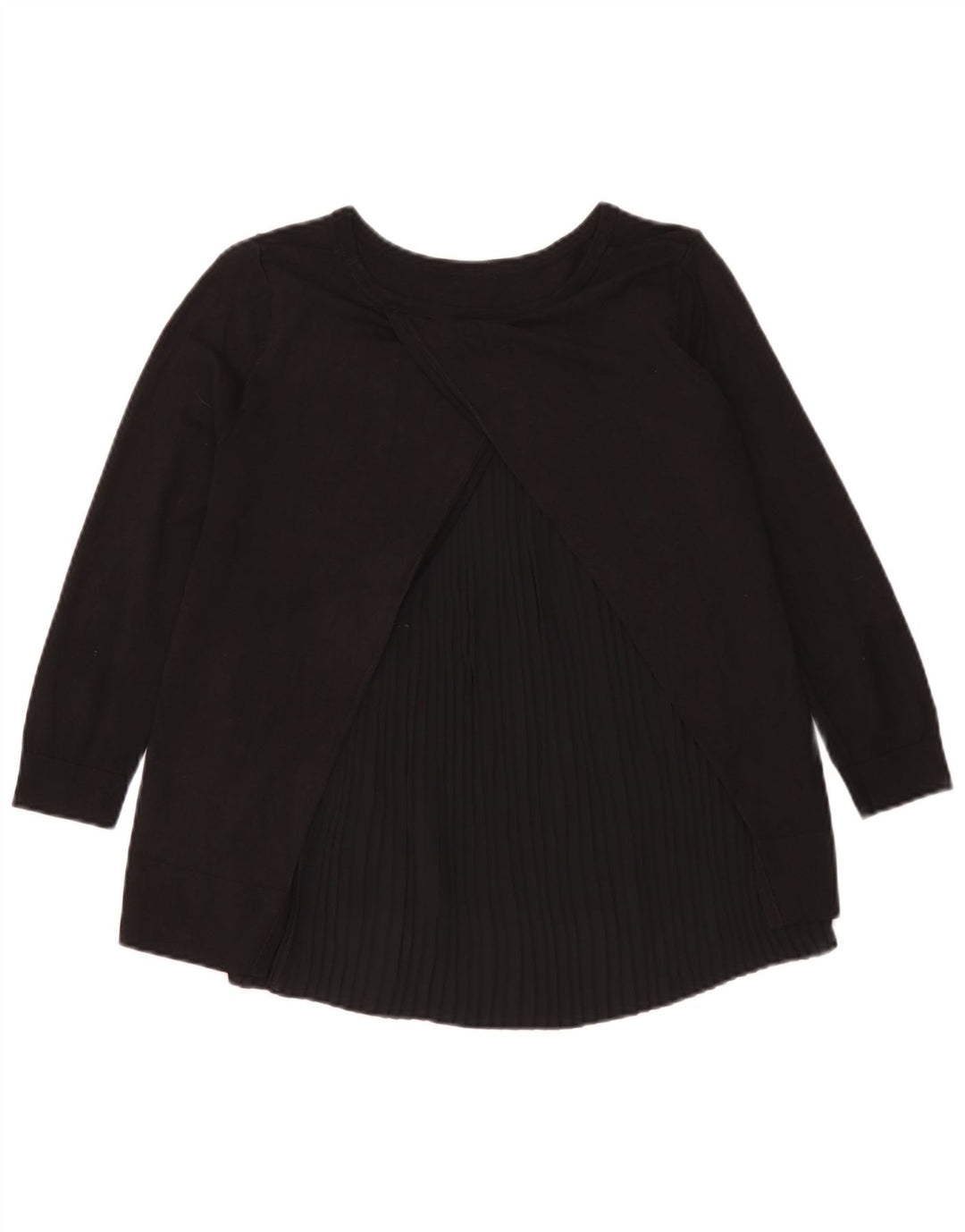 Top supradimensionat pentru femei Hobbs cu mâneci 3/4 UK 6 XS modal negru