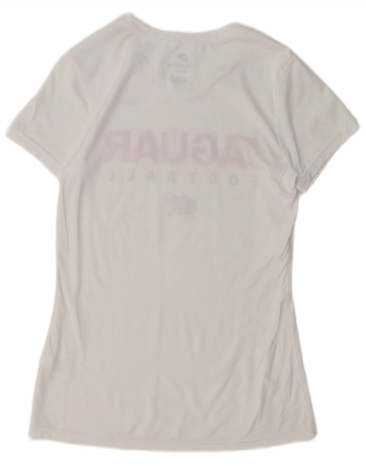 Tricou grafic NIKE Dri Fit pentru femei Top UK 10 Poliester alb mic