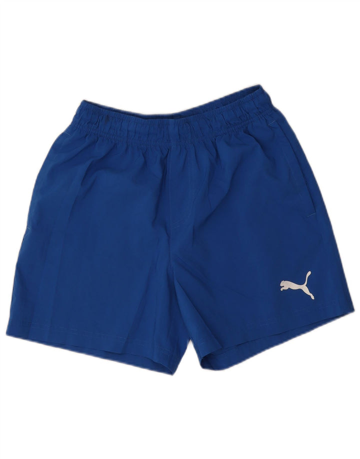 Pantaloni scurti sport Puma pentru bărbați, poliester, albastru