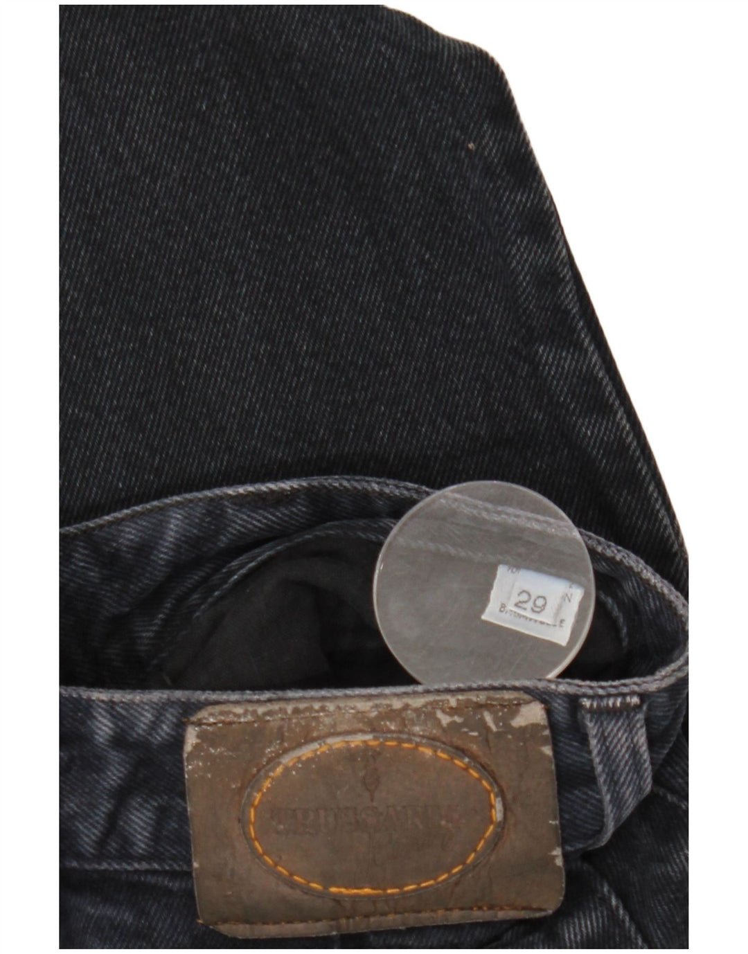 Blugi conici pentru bărbați TRUSSARDI W29 L29 Bumbac bleumarin