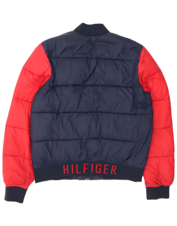 Jachetă căptușită pentru bărbați Tommy Hilfiger UK 36 Mic, albastru bleumarin