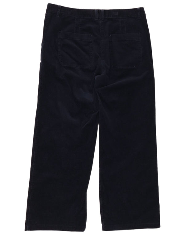 WHITE STUFF Womens Corduroy Trousers UK 16 Large W34 L29 Navy Blue