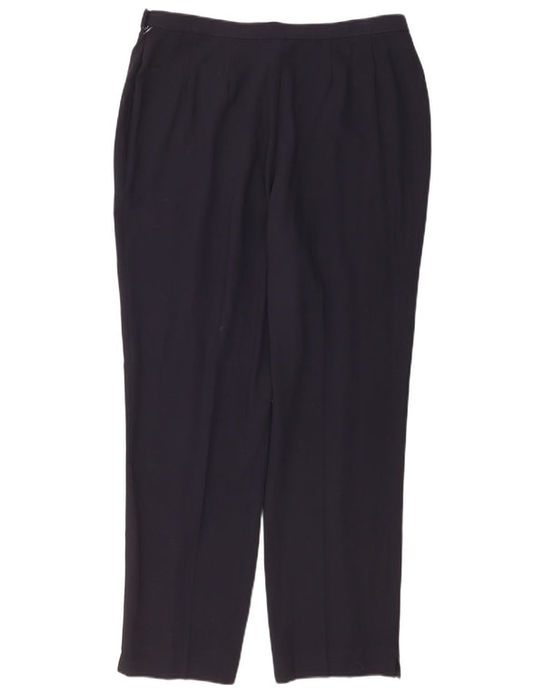 Marks & Spencer Pantaloni casual cu talie înaltă pentru femei UK 16 Large W34 L28 Bleumarin