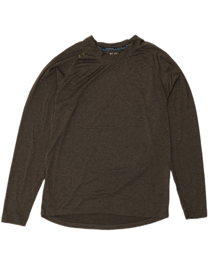 Mountain Warehouse pentru bărbați IsoCool Top cu mânecă lungă Medium Khaki Flecked