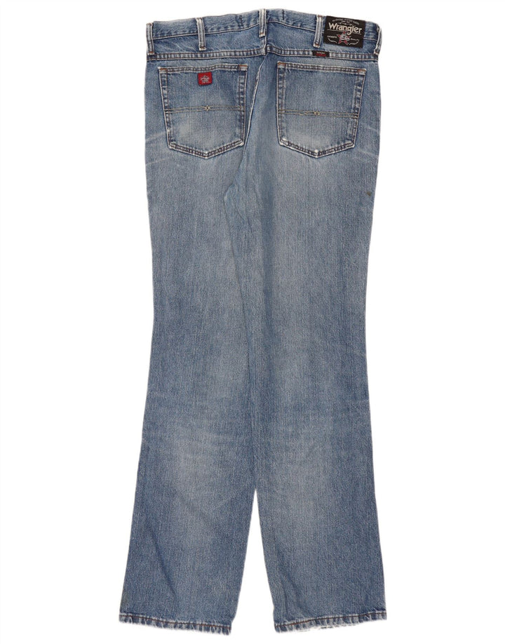 WRANGLER Blugi drepti pentru bărbați W36 L34 Bumbac albastru