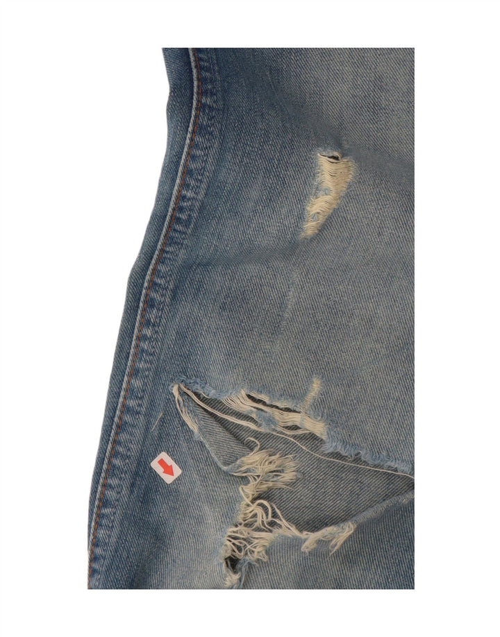 Blugi pentru femei Wrangler Megan Distressed Bootcut W28 L34 Bumbac albastru