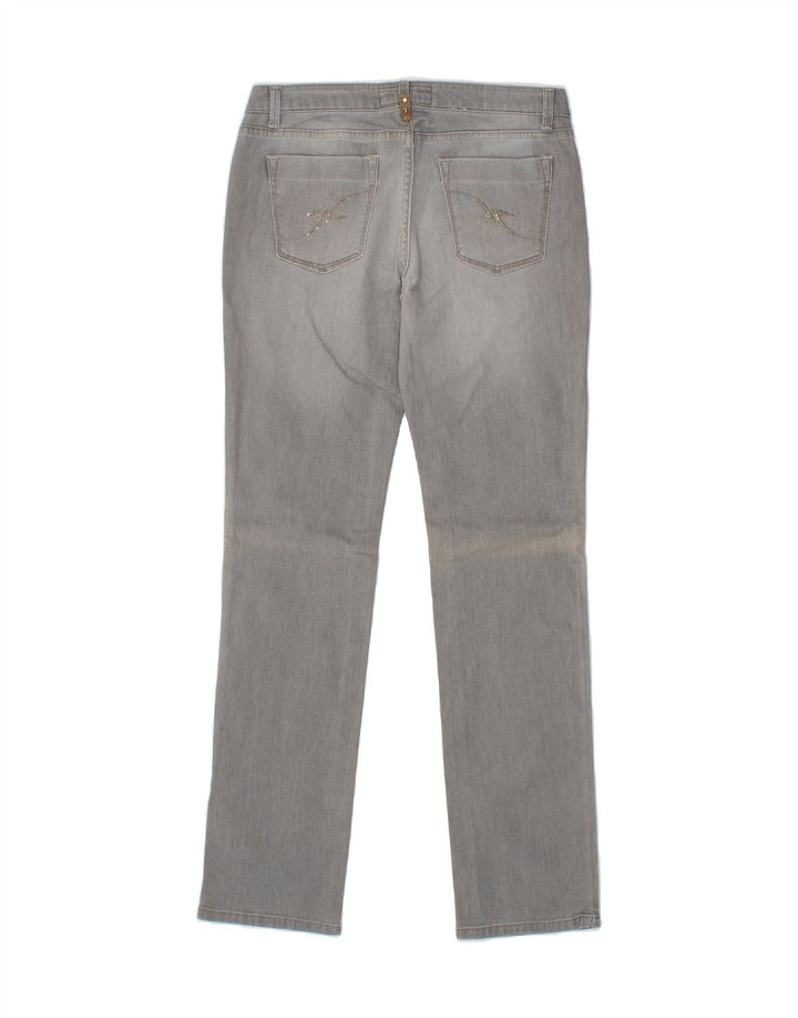 TRUSSARDI Womens Slim Jeans W32 L33 Grey Cotton Vintage Trussardi and Second-Hand Trussardi from Messina Hembry 
