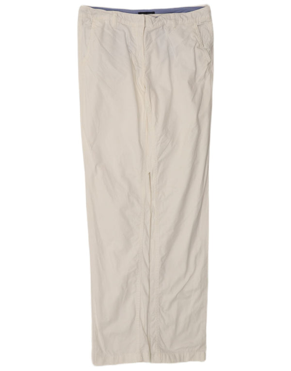 Pantaloni chino drepți pentru femei Tommy Hilfiger US 8 Medium W30 L33 Alb
