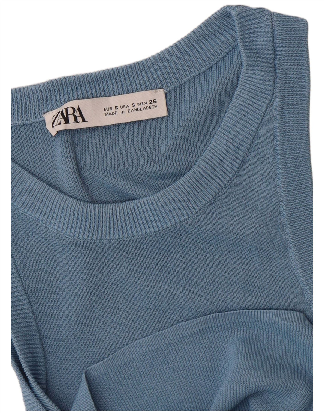 Vest Vest Top Femei Zara UK 8 Small Blue
