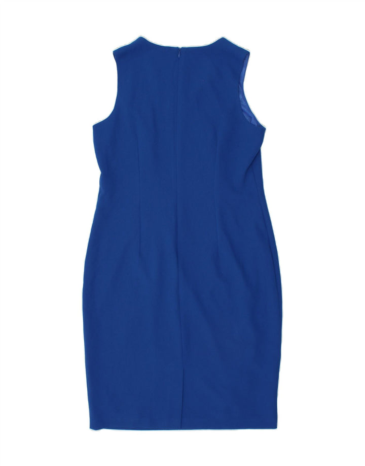 AVALON Womens Sleeveless Bodycon Dress UK 12 Medium  Blue Polyester Vintage Avalon and Second-Hand Avalon from Messina Hembry 