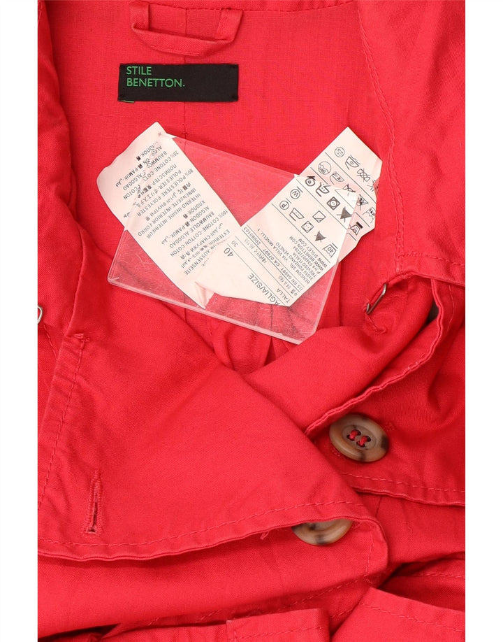 Trenci pentru femei BENETTON IT 40 Bumbac rosu mic