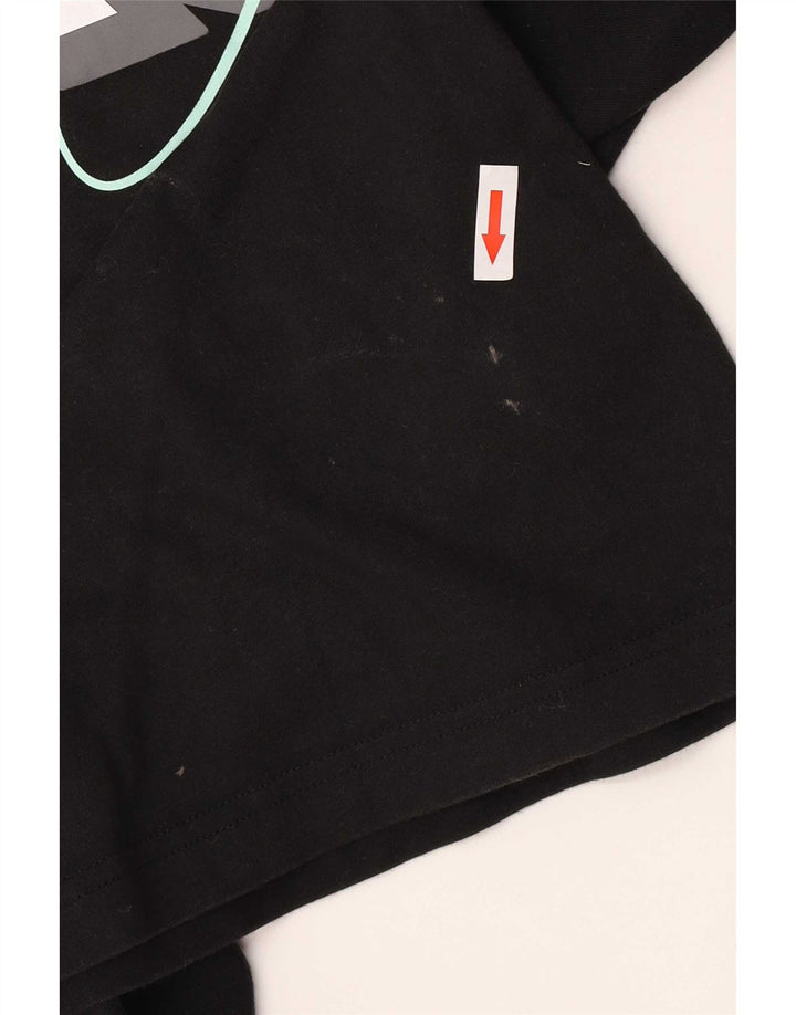 Tricou grafic Adidas pentru bărbați Top mediu negru bumbac