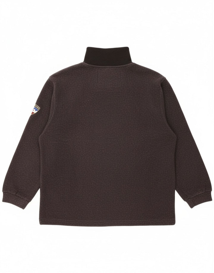 Pulover pentru bărbați Cape Horn, cu fermoar, cu gât, XL, poliester negru