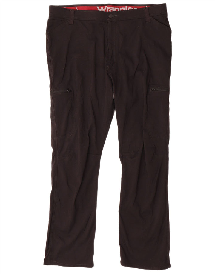 Pantaloni cargo drepti pentru femei WRANGLER W42 L30 Nylon negru