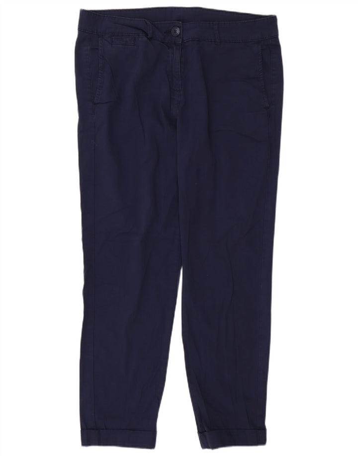 Pantaloni chino subțiri pentru femei Marks & Spencer L32 L27 bleumarin