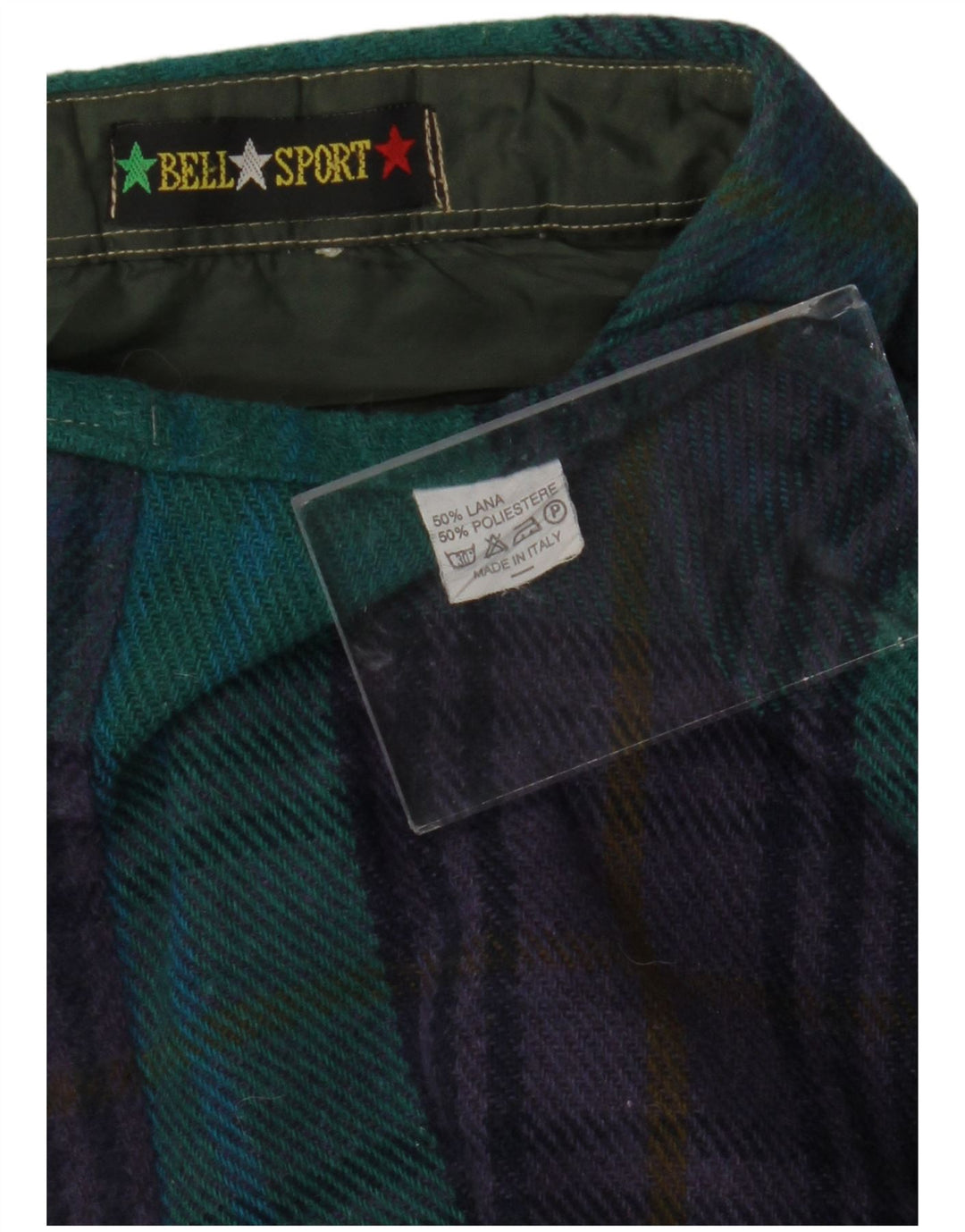 Cămașă de flanel pentru bărbați VINTAGE Lumberjack 3XL Lână carouri verde