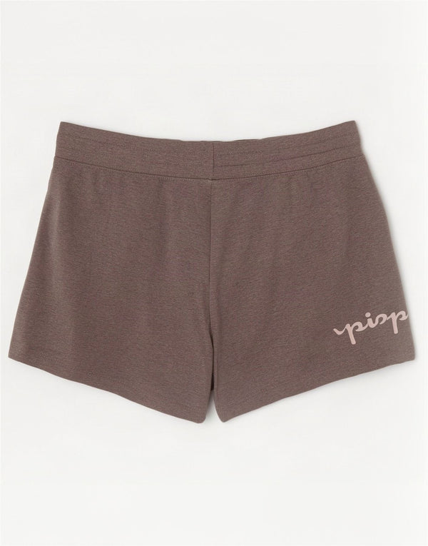 Pantaloni scurți de sport grafic Champion pentru femei UK 6 XS Gri Flecked