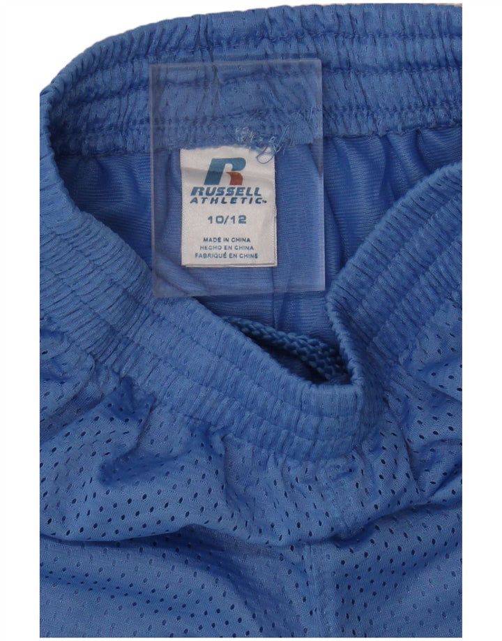 Pantaloni scurți sport Russell Athletic pentru băieți 10-11 ani poliester albastru