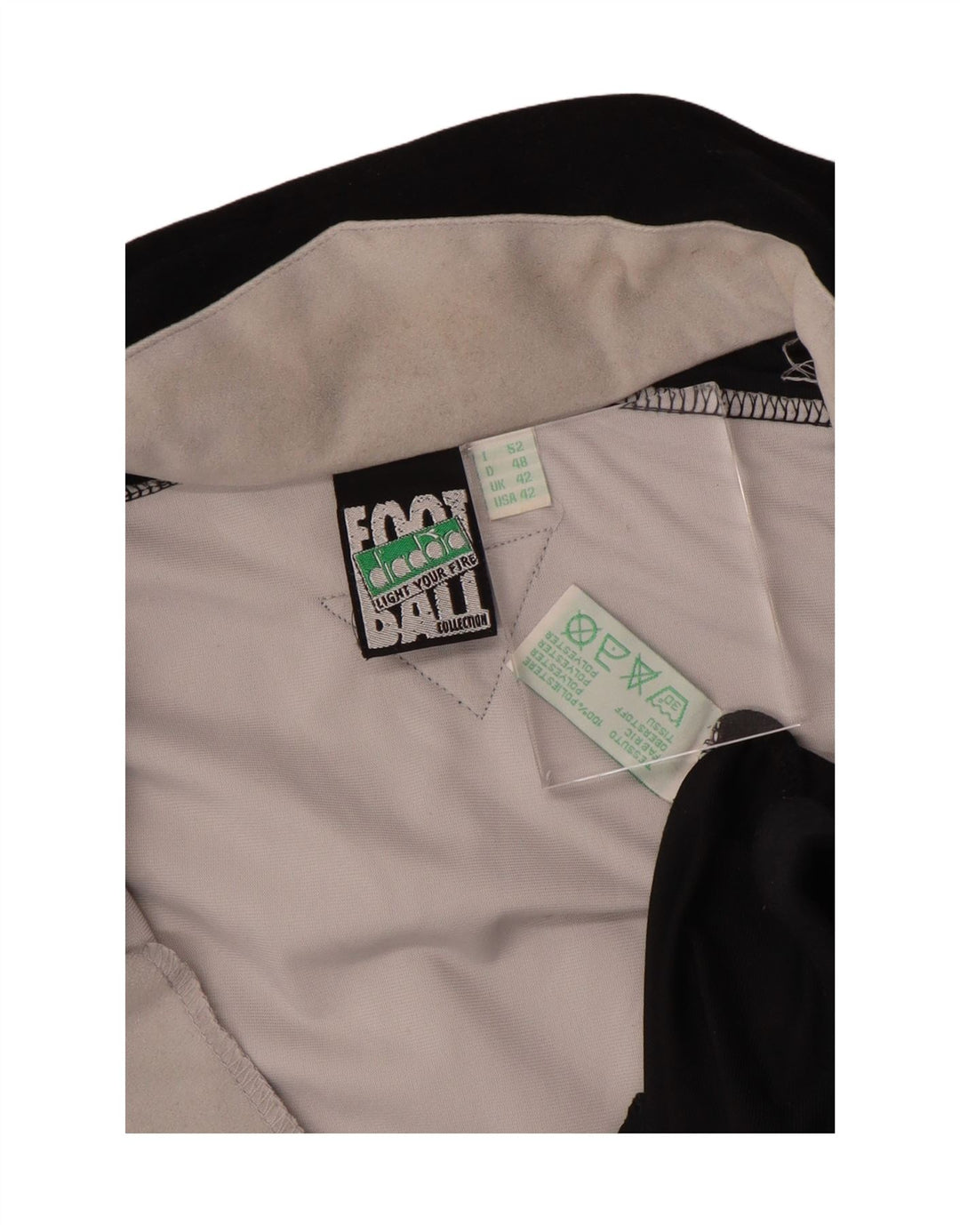 Jachetă de trening pentru bărbați DIADORA UK 42, mare, negru, poliester color bloc