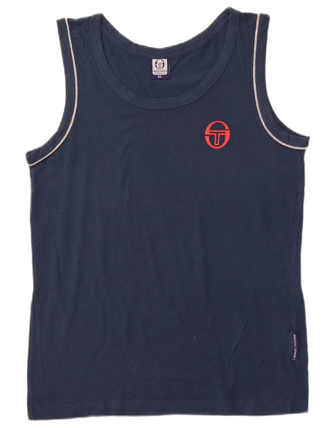 SERGIO TACCHINI Vest Vest Top Mare Bumbac Bleumarin