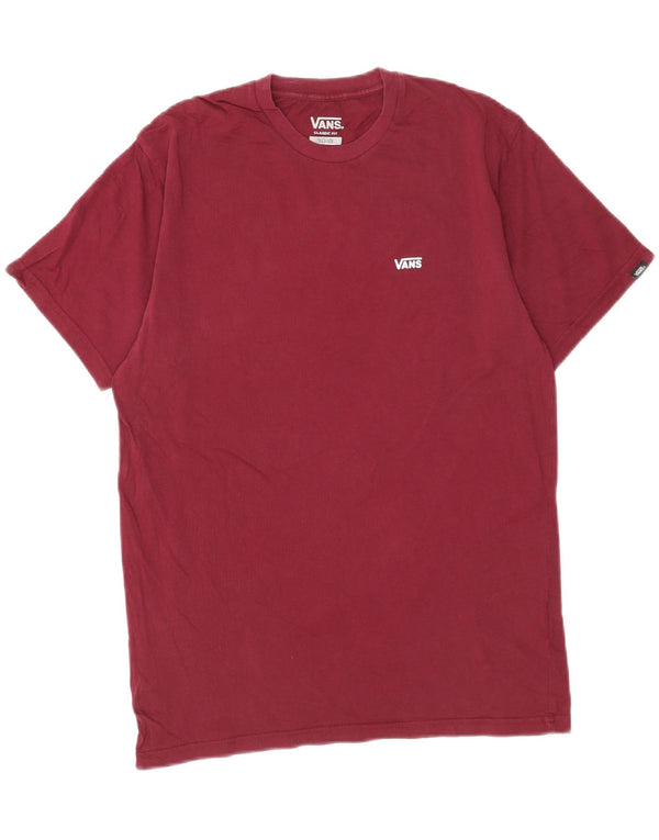 Tricou pentru bărbați Vans Classic Fit Top Medium Burgundy Bumbac