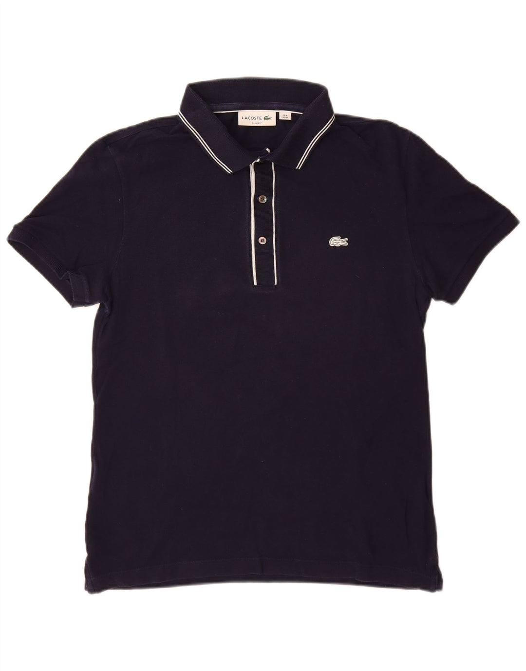 Tricou polo pentru bărbați LACOSTE Slim Fit Mărimea 4 Bumbac bleumarin mediu, albastru